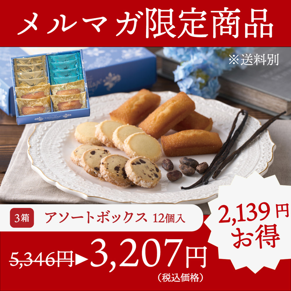 【訳あり特価】バニラージュ アソート 12個入 × 3箱セット｜※必ず注意事項をご確認ください。