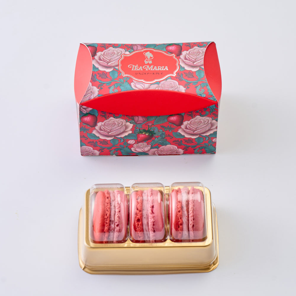 【1月13日発売スタート】　いちご&アールグレイマカロン 3個入