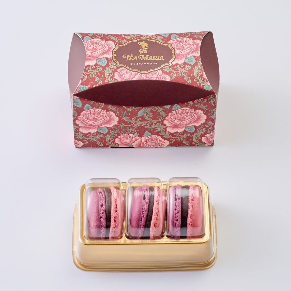 【1月13日発売スタート】　チョコ&アールグレイマカロン 3個入